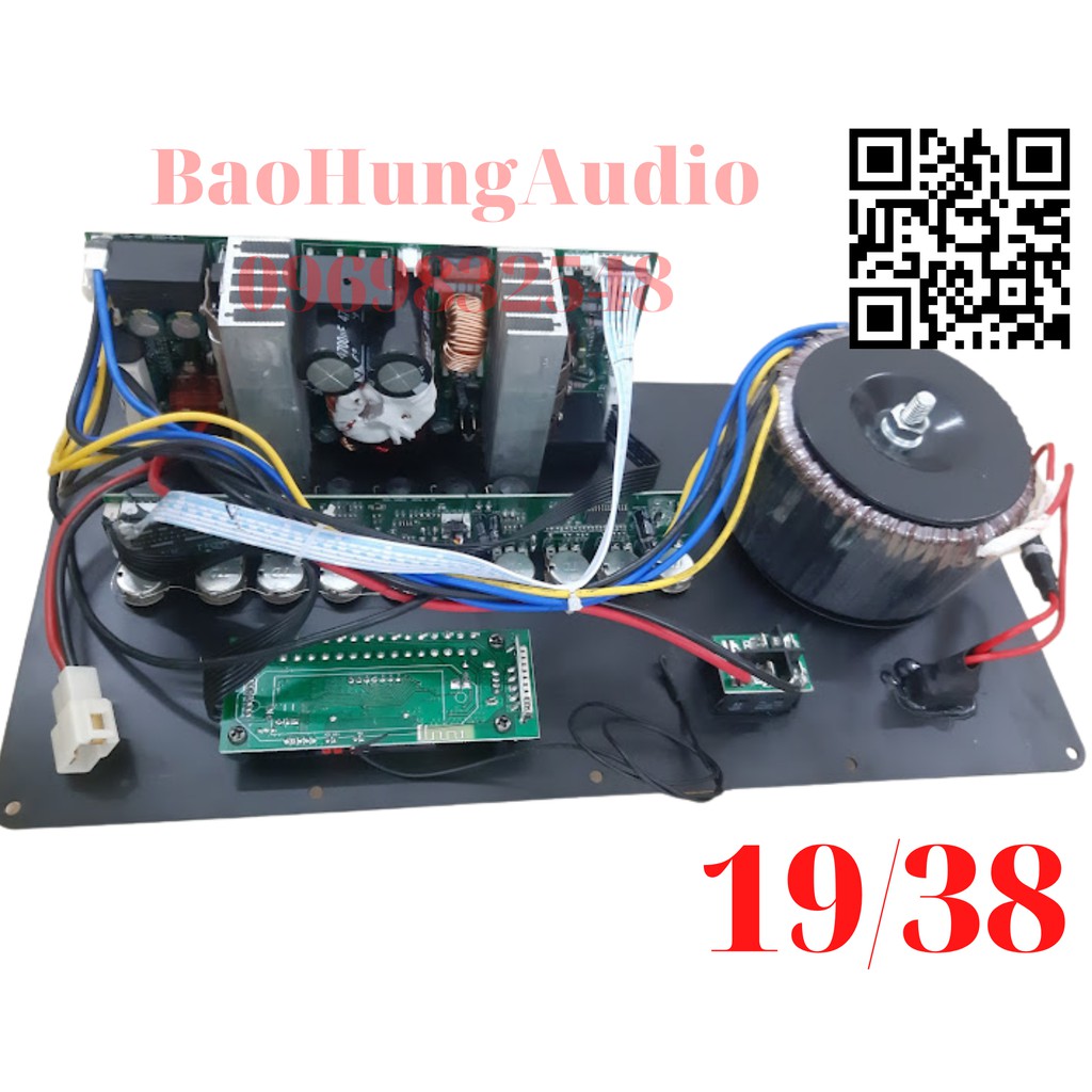 Bo mạch công suất lớn nguồn xuyến T20 19/38 chuyên lắp cho loa kéo đôi, loa kéo đơn 4 tấc 5 tấc.