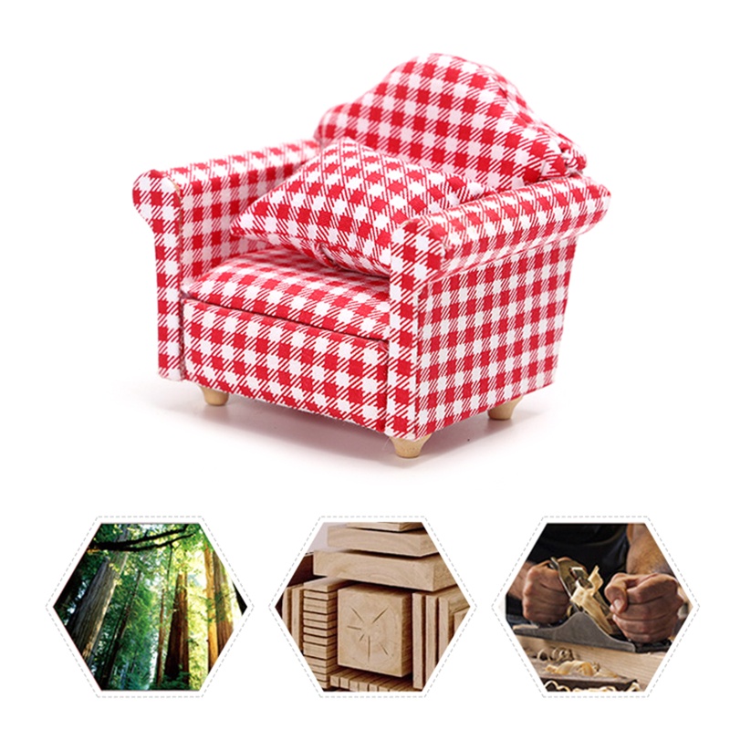 Mô Hình Ghế Xích Đu Bằng Gỗ Tỉ Lệ 1: 12 Dùng Trang Trí Nhà Búp Bê