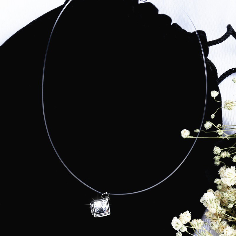 Dây chuyền trong suốt đính đá Zircon