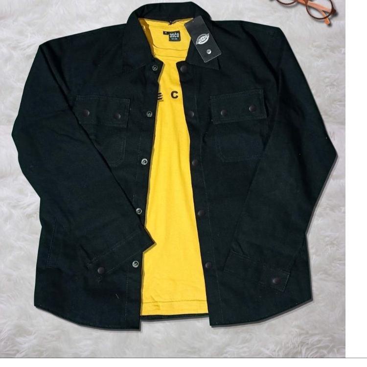 Z@ Áo Khoác Mùa Xuân Phối Nút Màu Đen Size M L XL XXL Cho Xe Tải