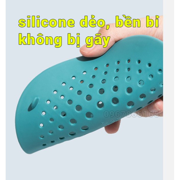 Miếng chặn rác bằng silicone dẻo gắn miệng cống thoát nước, bồn rửa bát