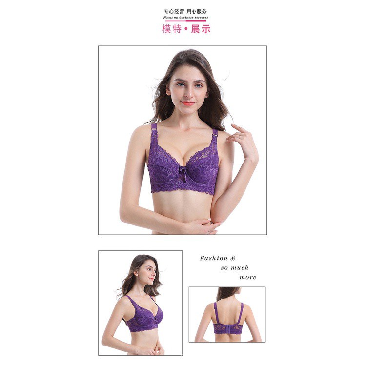 Ultra Áo Ngực Ren Siêu Mỏng Size Lớn Có Thể Điều Chỉnh Quyến Rũ Cho Nữ 65rS