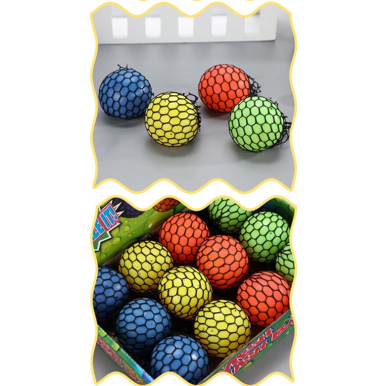 Đồ chơi Xả Stress/Quả Bóng Bóp trứng lưới/Bóng Bóp Slime trút giận đầy màu sắc chất lượng đảm bảo