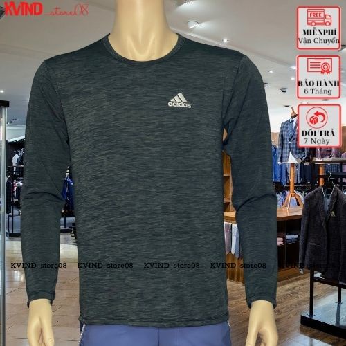 Áo thun nam dài tay cổ tròn thun mè dáng ôm giữ nhiệt mùa thu đông KVIND_Store08