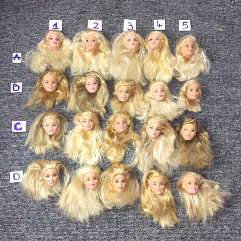 B7C-HEAD BÚP BÊ BARBIE XINH MATTEL