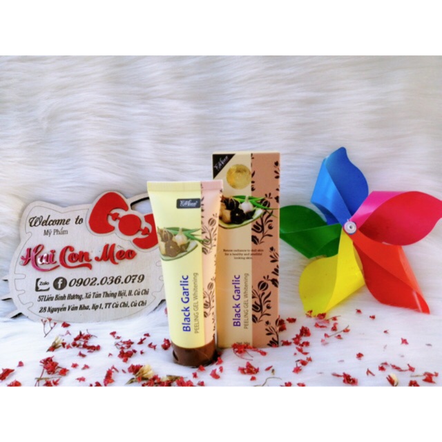 Gel làm sạch tế bào da làm trắng da từ tỏi đen Mian