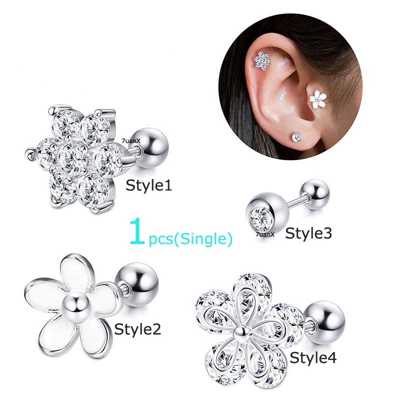 Khuyên Tai Đồng 16g Dài 6mm Đơn Giản