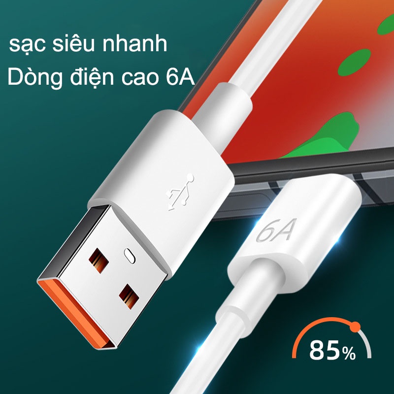 Dây cáp sạc Xiaomi 6A Type C / Cáp Micro Hỗ trợ sạc nhanh cho nhiều dòng Xiaomi Redmi Cho Xiaomi 12 11 Pro Redmi Note 11
