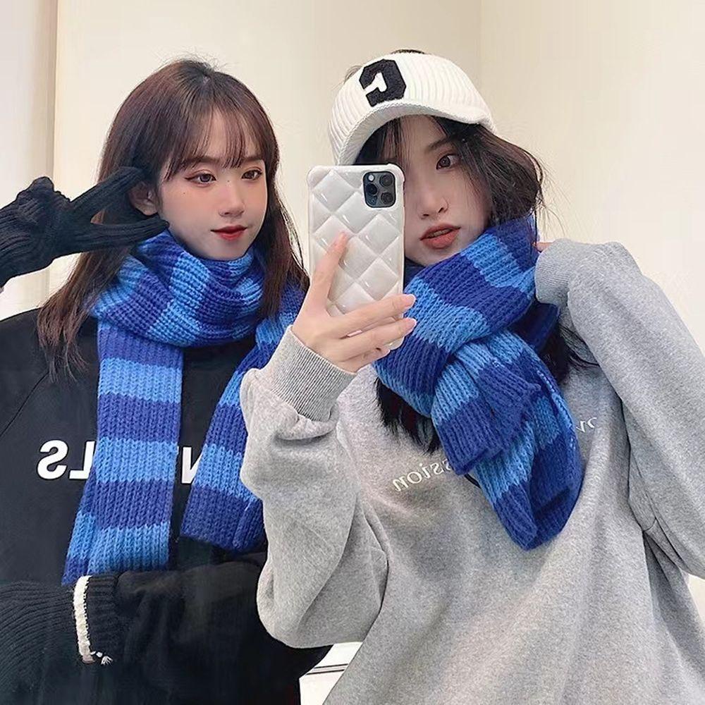 Khăn Choàng Cổ Dày Dặn Mềm Mại Phong Cách Vintage Dành Cho Nữ