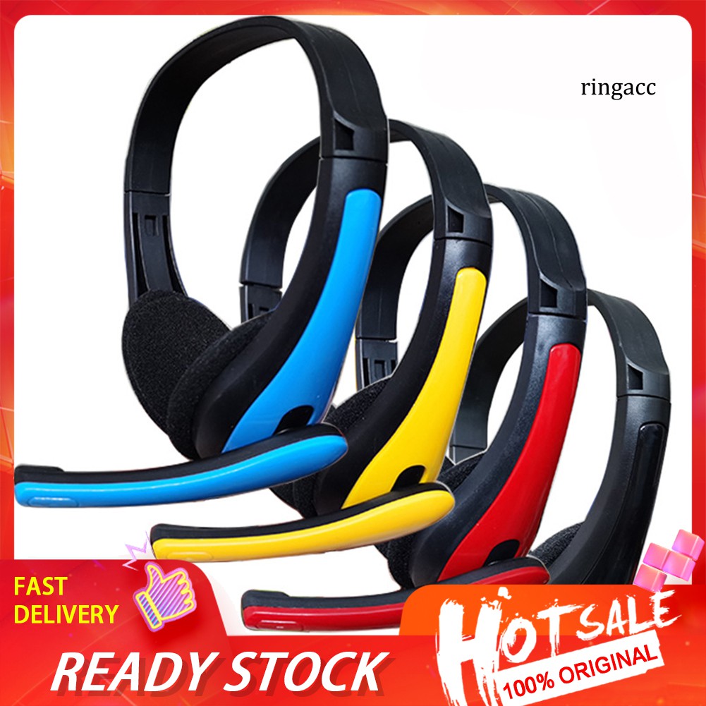 Tai Nghe Chụp Tai Jack 3.5mm Giảm Tiếng Ồn Siêu Nhẹ Có Micro Tiện Dụng