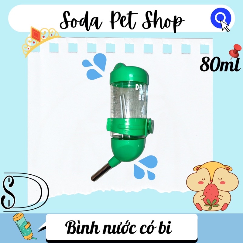 Bình Nước Bi 80ml Cho Hamster