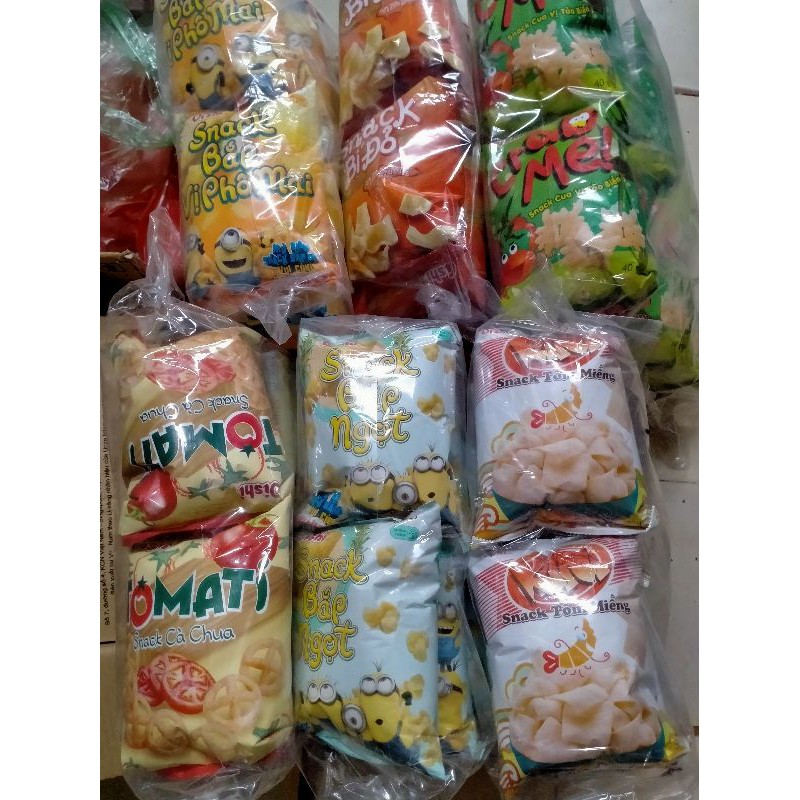 2 gói bim bim Oishi trộn vị