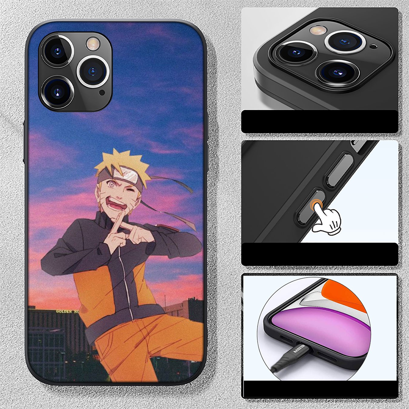 Samsung Galaxy S21 Ultra S8 Plus F62 M62 A2 A32 A52 A72 S21+ S8+ S21Plus Casing Soft Silicone Cartoon Naruto Akatsuki Phone Case