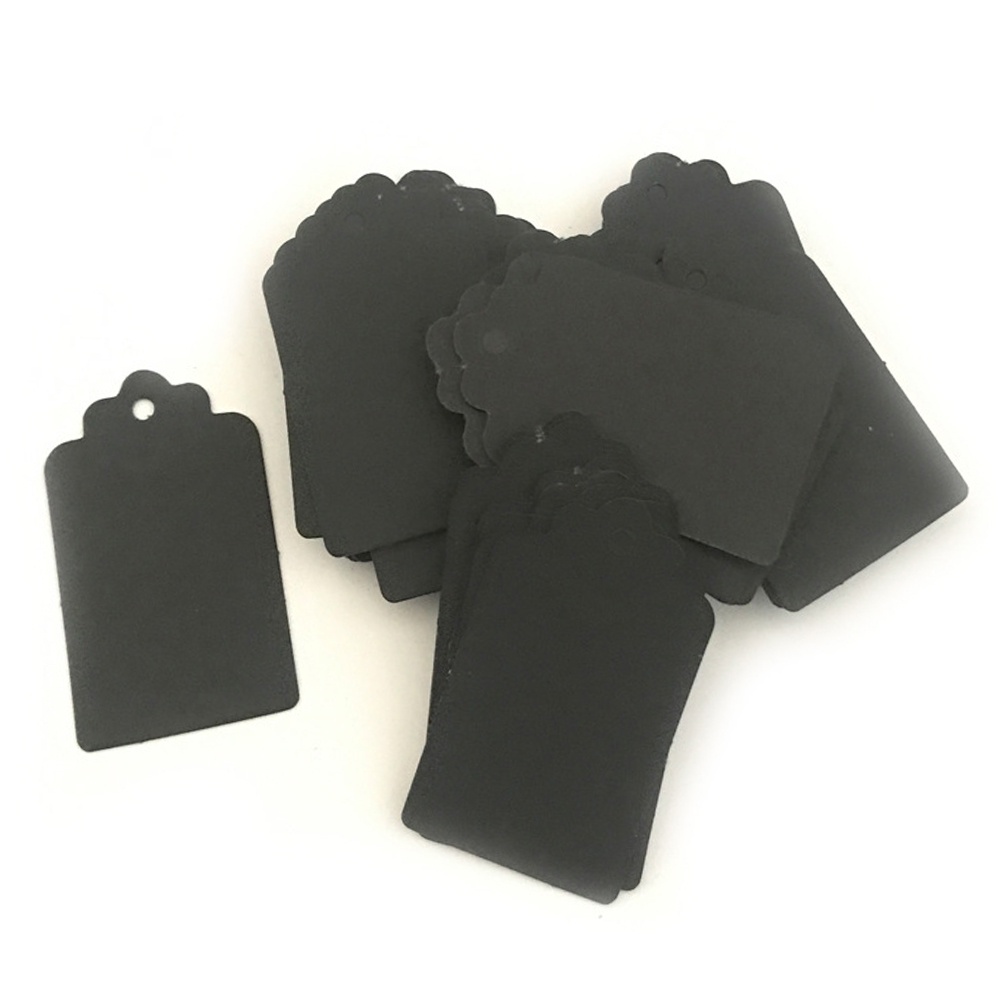 Bộ 100 Tag giấy gắn quà tặng gồm nhiều hình dạng chất liệu giấy kraft