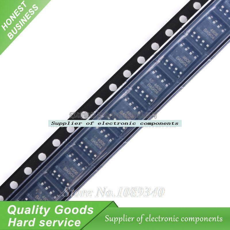 10 Chiếc AO4606 AO 4606 MOSFET SOP-8 N + P Kênh MOS Ống Mới Ban Đầu