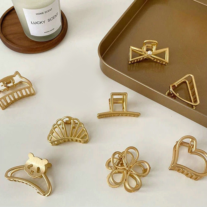 Kẹp Tóc Hợp Kim Hình Vuông Mini Phong Cách Hàn Quốc Cho Nữ