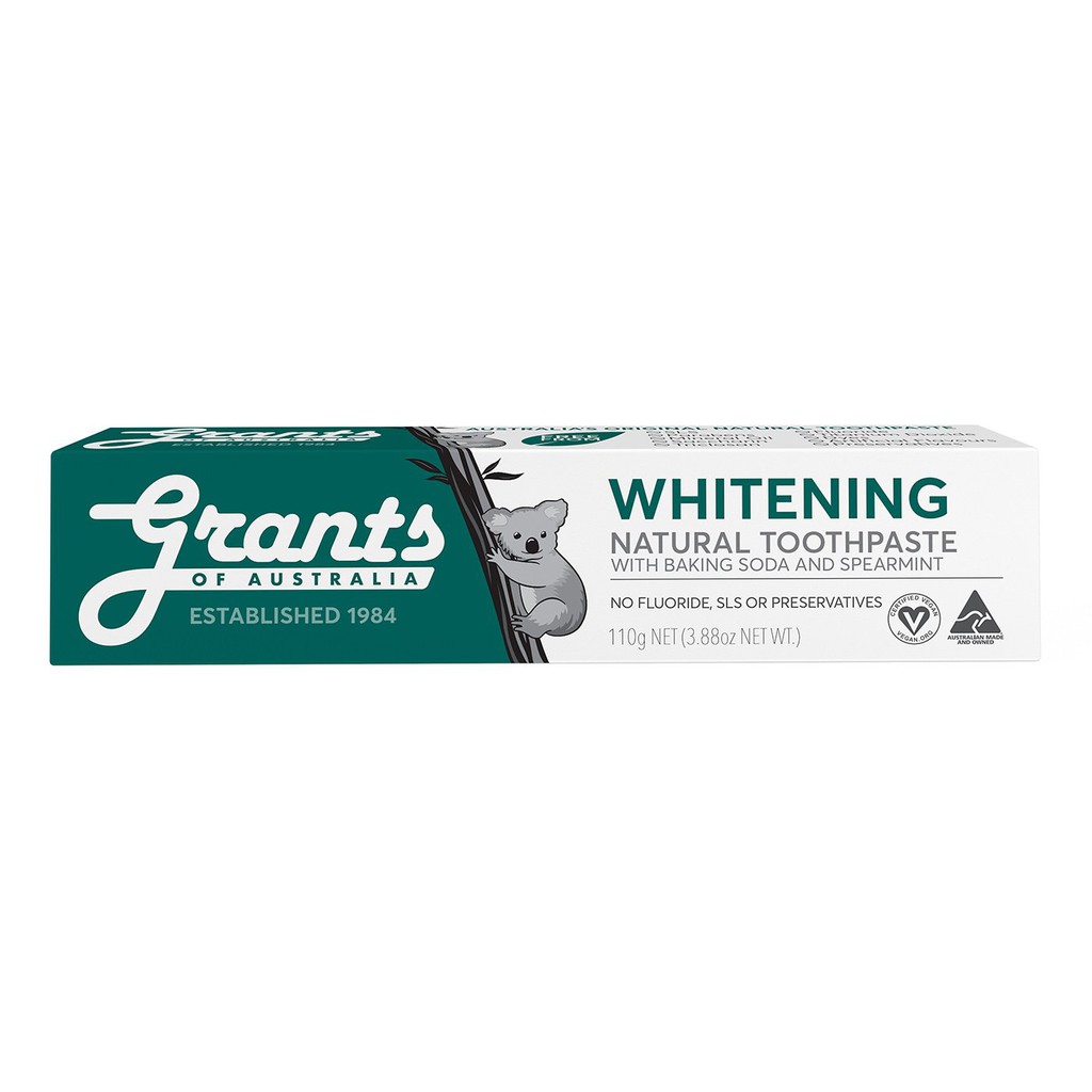 [HOT] Kem Đánh Răng Hữu Cơ Grants Of Australia Whitening 110Gr