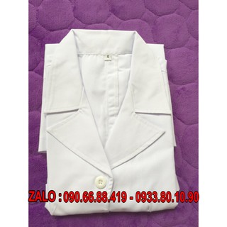 Áo Blouse bác sĩ y tá Nữ và Nam cho phun xăm thẩm mỹ Spa y tế - Áo dược sĩ, áo y tá - Tay Ngắn, Tay dài