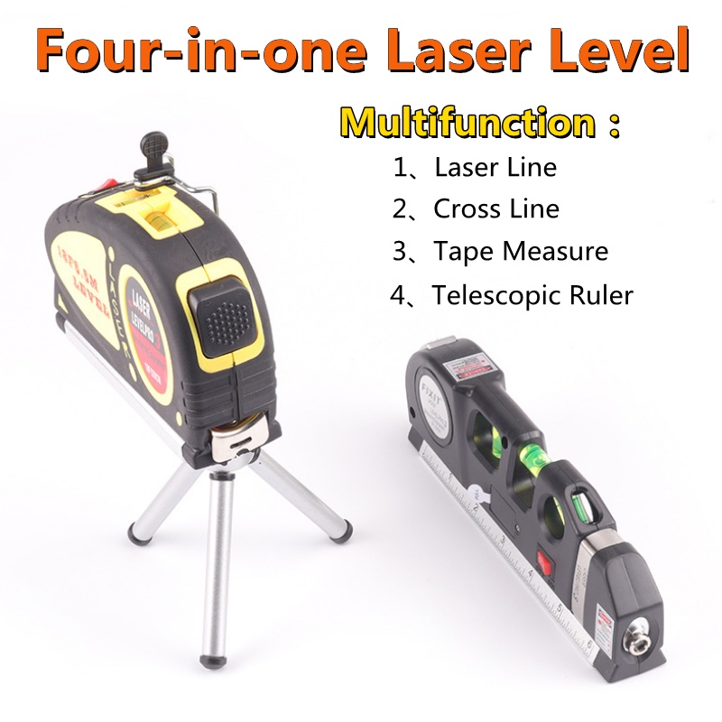 Thước Dây Laser Đa Năng 4 Trong 1 Chuẩn Xác 8ft