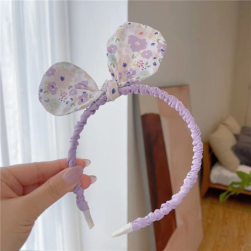 Bờm vải phong cách Hàn Quốc cho bé gái