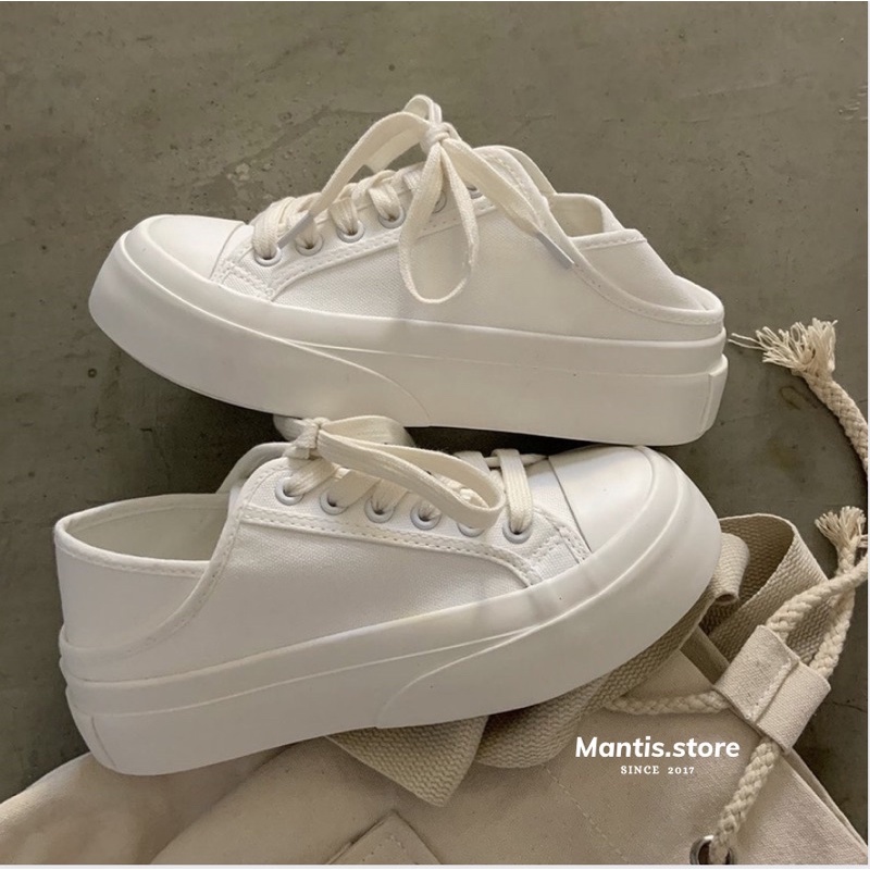 Có Sẵn Giày Sneaker Annie Bánh Mì Phiên Bản 2 In 1