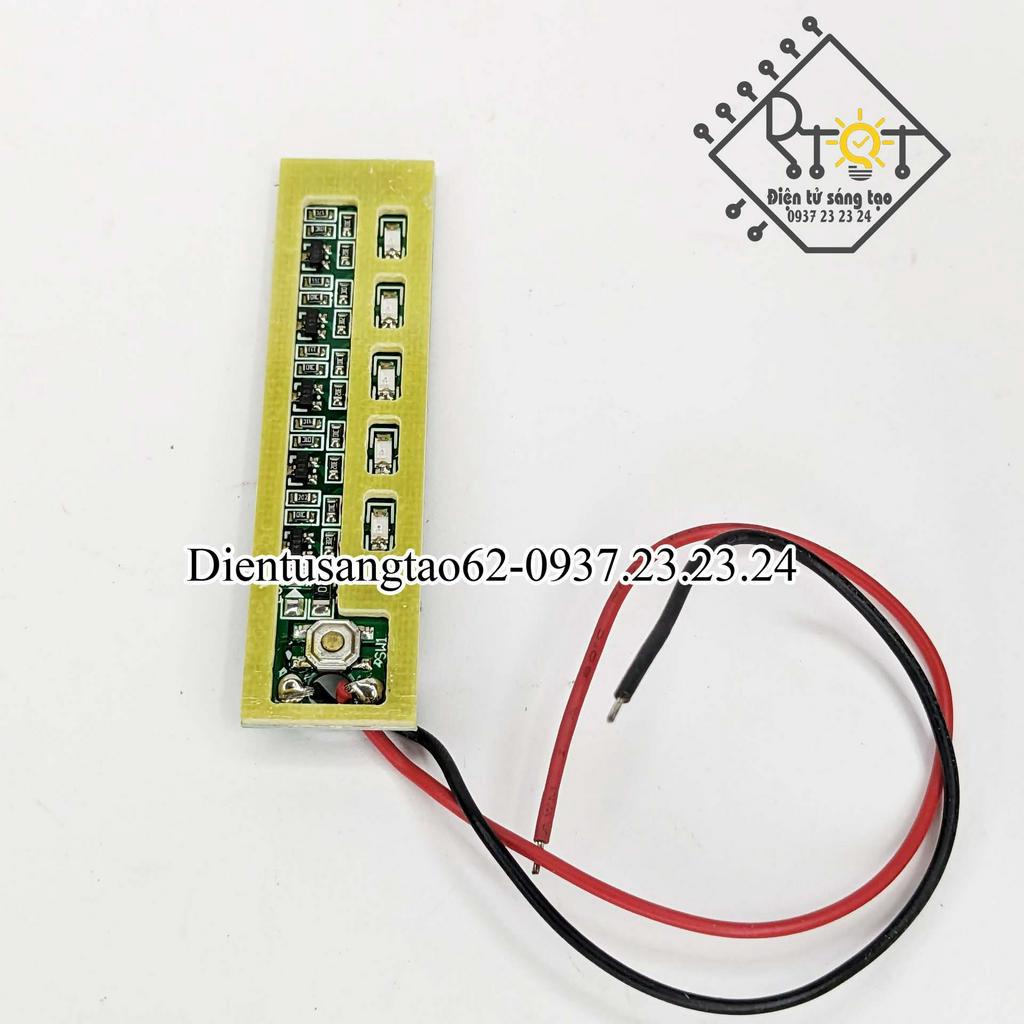 Led báo pin Li-ion 2S - 4S, có nút Test và viền chống nước