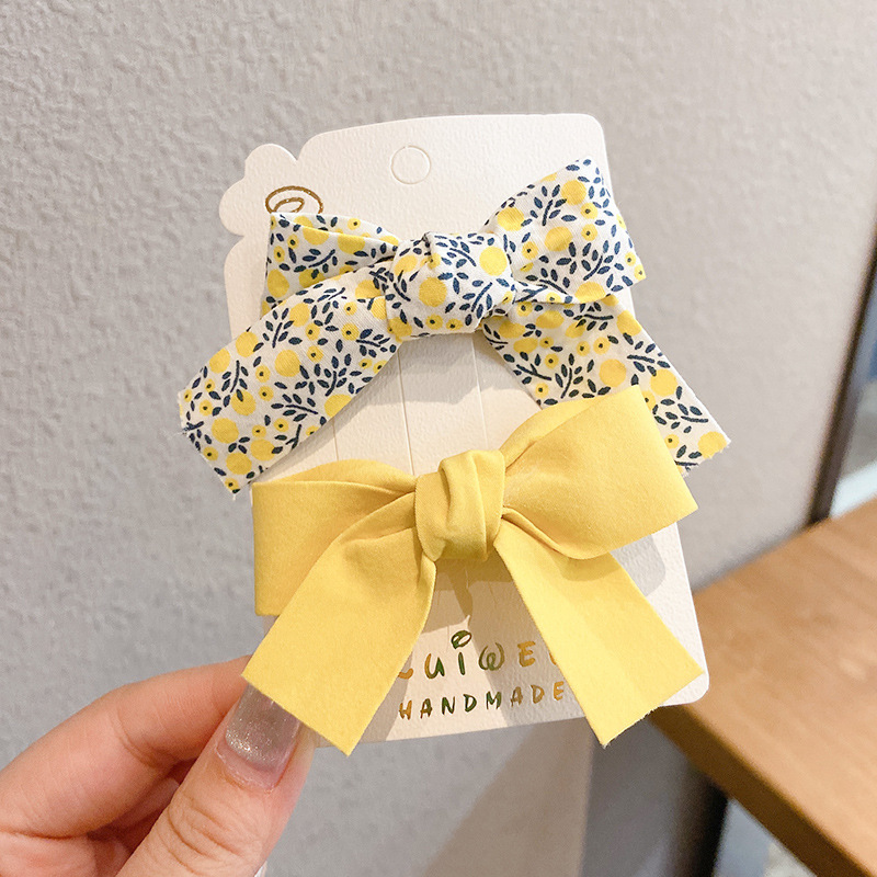 Kẹp Tóc Đính Nơ Kiểu Hàn Quốc Xinh Xắn Cho Bé Gái