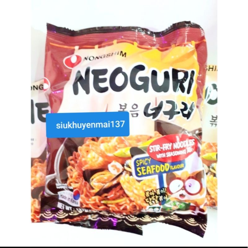 mì hải sản neoguri khô cay hàn quốc- 137 gr gói .9.2022