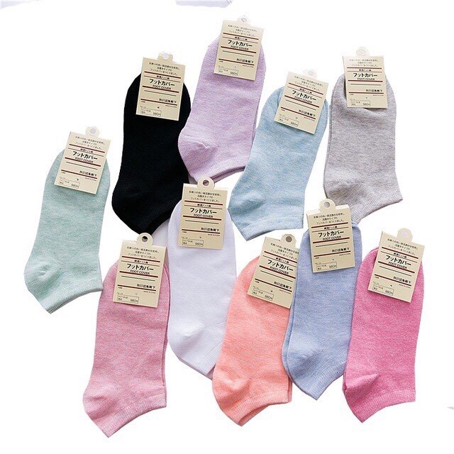 TẤT NGẮN CỔ MUJI SIÊU XINH