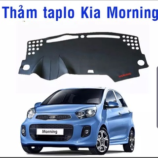 Thảm phủ taplo kia moning đời 2012-2022 da PU dập vân cacbon bảo vệ taplo hiệu quả