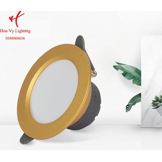 Đèn led âm trần downlight 5W đổi màu 3 chế độ