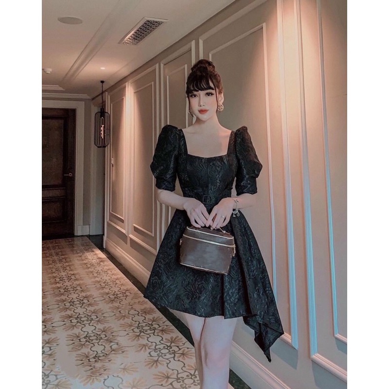 Đầm body 2 dây dự tiệc lệch tà siêu xinh TRIPBLE T DRESS - size M/L- MS187Y