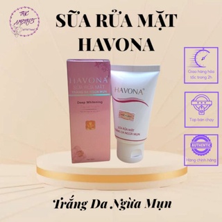 Sữa rửa mặt trắng da ngừa mụn Havona 50ml