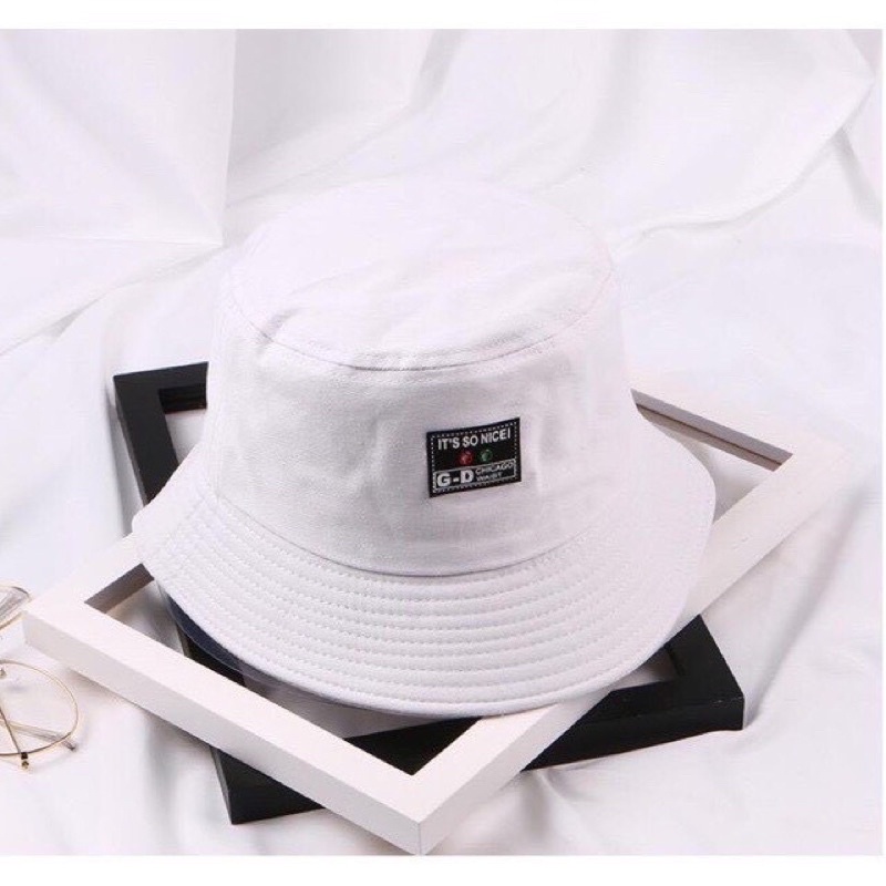 Nón vành tai bèo - mũ bucket 1 mặt thêu D-G đủ mẫu hot nhất thời trang nam nữ