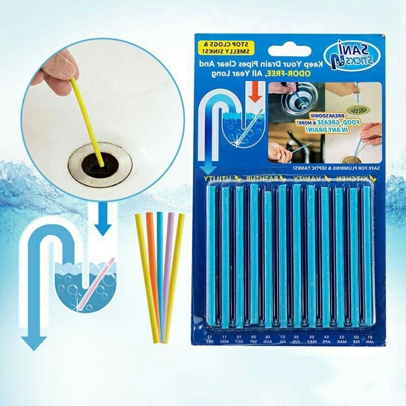 Combo 5 Vỉ que thông tắc cống, bồn cầu