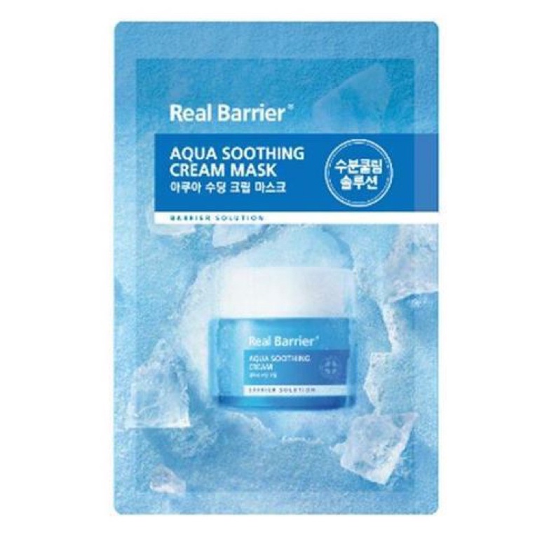 (Bill Sẵn) Mặt nạ Real Barrier AQUA SOOTHING AMPOULE MASK và AQUA SOOTHING CREAM MASK