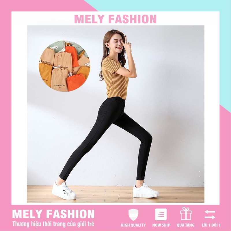 Quần tregging legging nữ cạp cao chất Umi Hàn hàng loại 1 chuẩn form tôn dáng thon chân Mely Fashion QD09