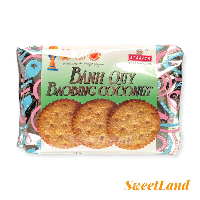 Bánh quy đường Baobing Coconut Bánh bạc tròn Jessica 170g