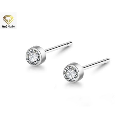 Bông tai bạc Ý 925 Huệ Ngân - Nụ đá RYE141091