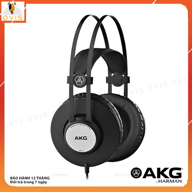 AKG K72 - Tai Nghe Kiểm Âm Vành Lớn, Chống Ồn Closed-Back