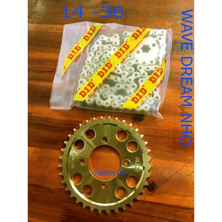 Nhông Sên Dĩa Vàng Cho Wave/Dream Nhỏ & Nhiều Xe - NSD DID Vàng