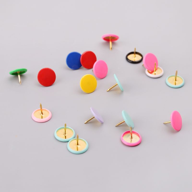 love* 300pcs Home Office Colorful Drawing Pins Pushpin Thumbtack Cork Board Push Pin Photo Wall Map Markers