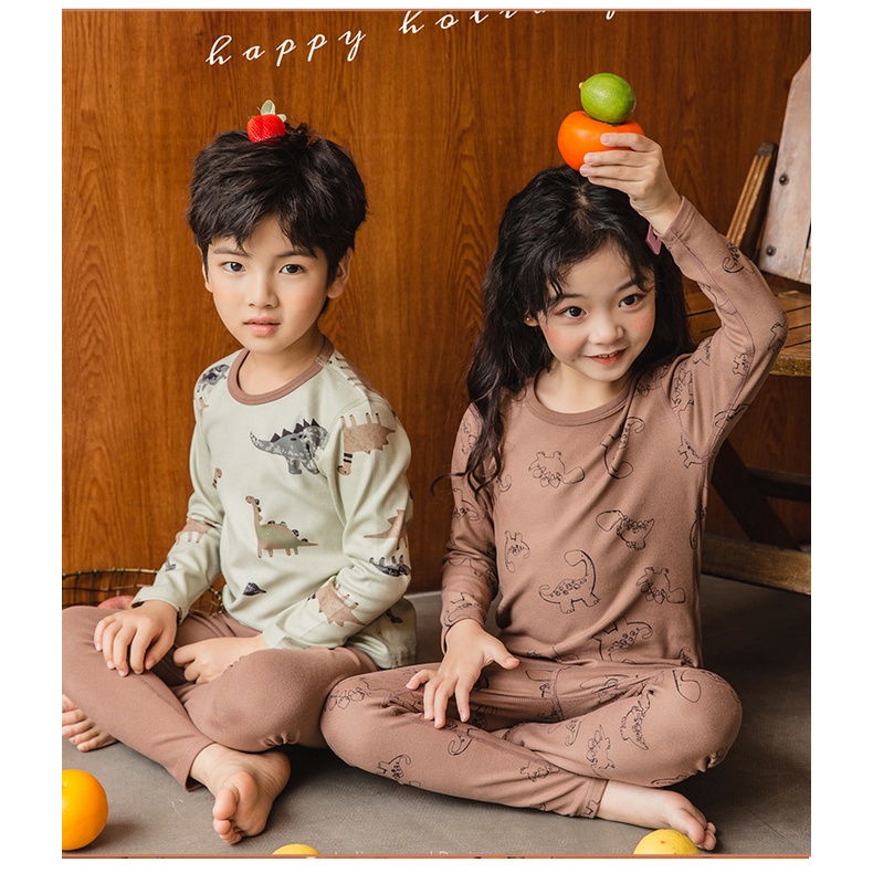 Bộ Đồ Ngủ Pijama Hai Mặt Không Đường May 100-150cm Dễ Thương Cho Bé