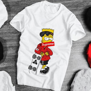 Áo thun Simpson trượt ván x Supreme cực ngầu