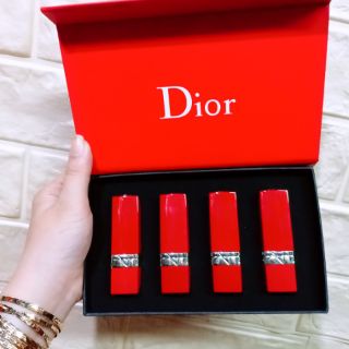 Set son sáp dior 4 cây đỏ