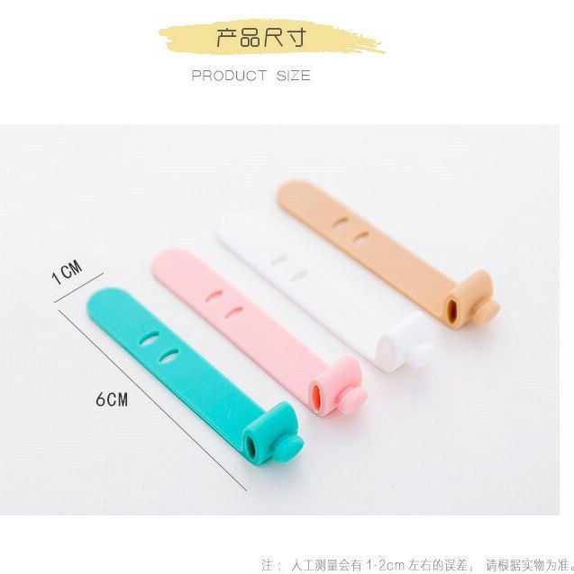 Dụng cụ cố định dây tai nghe bằng dây silicon dễ thương | BigBuy360 - bigbuy360.vn