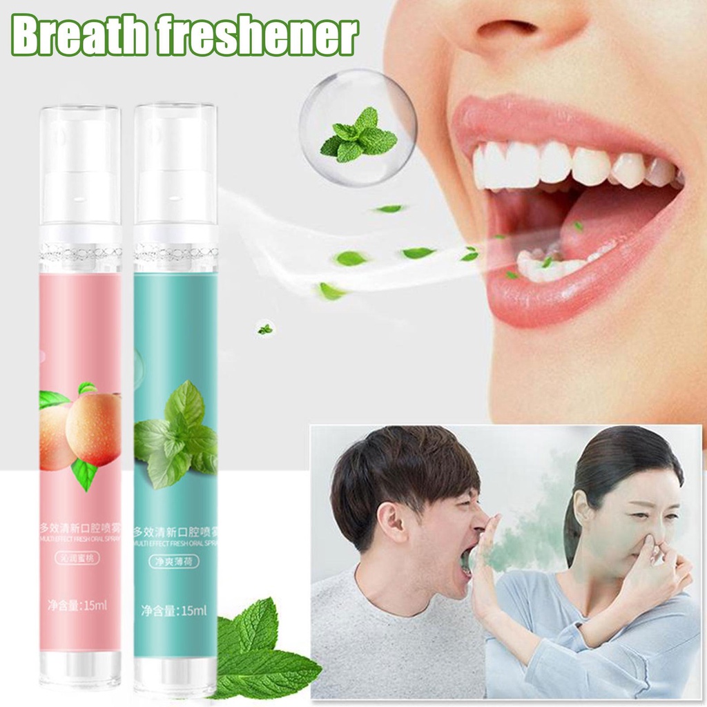 Bình Xịt Hương Trái Cây 15ml Tươi Mát Chai xịt thơm miệng 15dung tích giữ mùi lâu không chứa cồn