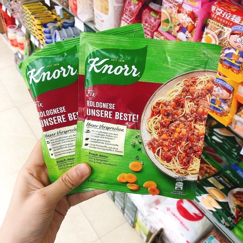 [HÀNG ĐỨC] Gia Vị Sốt Mì Ý Spaghetti alla Carbonara Knorr Fix 36g