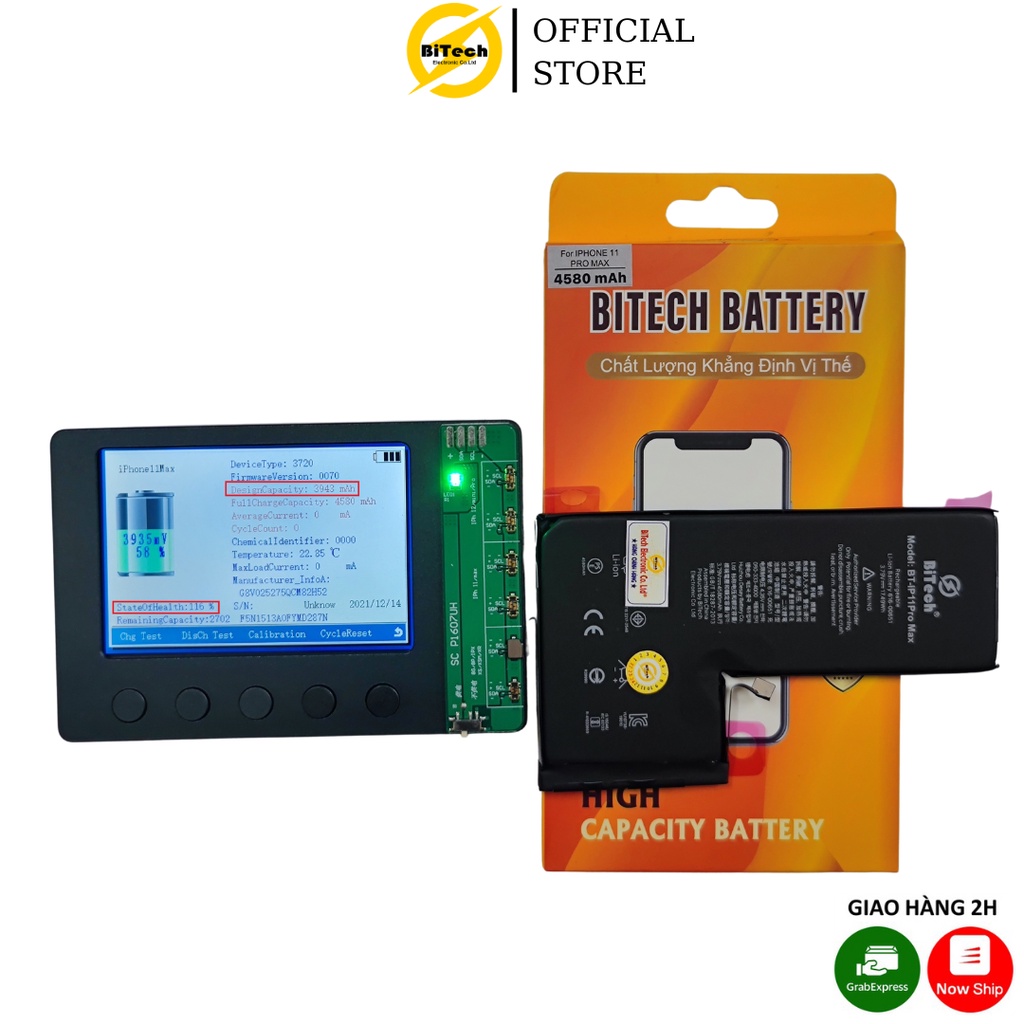 Pin điện thoại dung lượng cao BITECH BT-11ProMax ( dung lượng 4580 mAh )