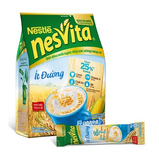 Ngũ cốc dinh dưỡng Nestlé NESVITA ít đường 400g (16 gói *25g) bao bì mới